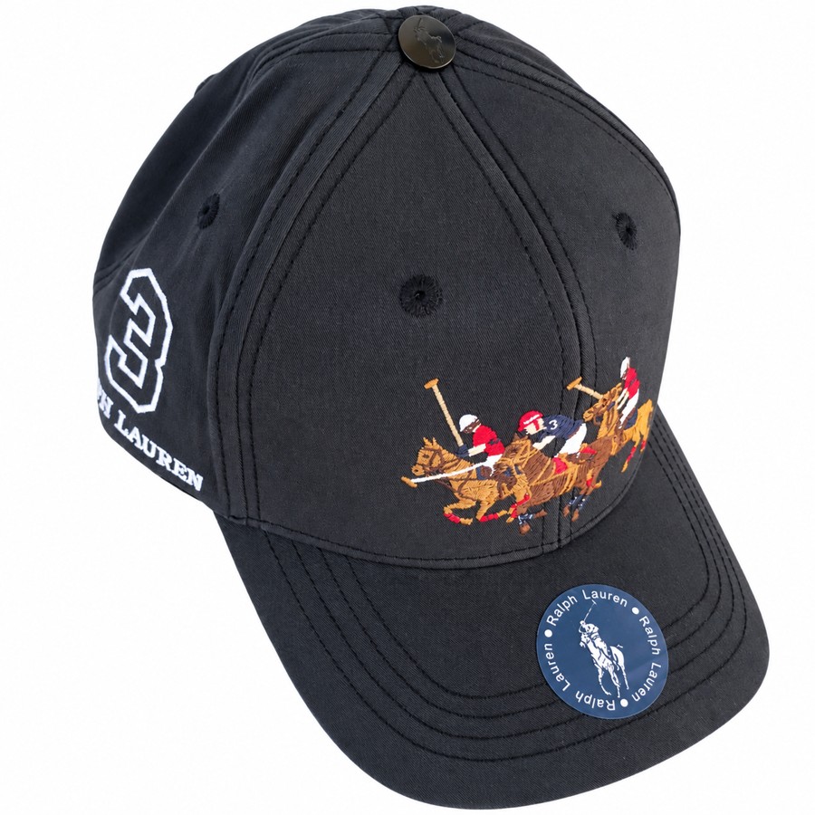 Ralph Lauren • Black polo players cap