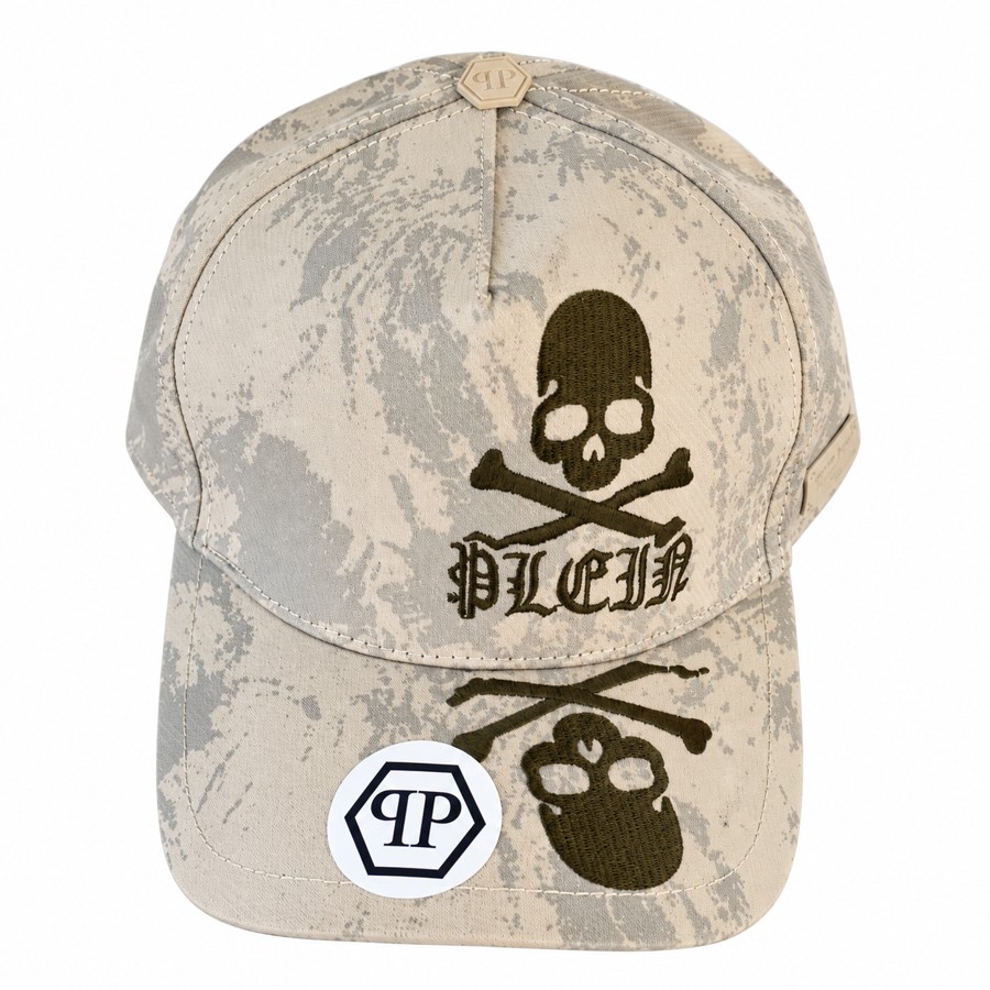 Philipp Plein • Cream skull graphic cap