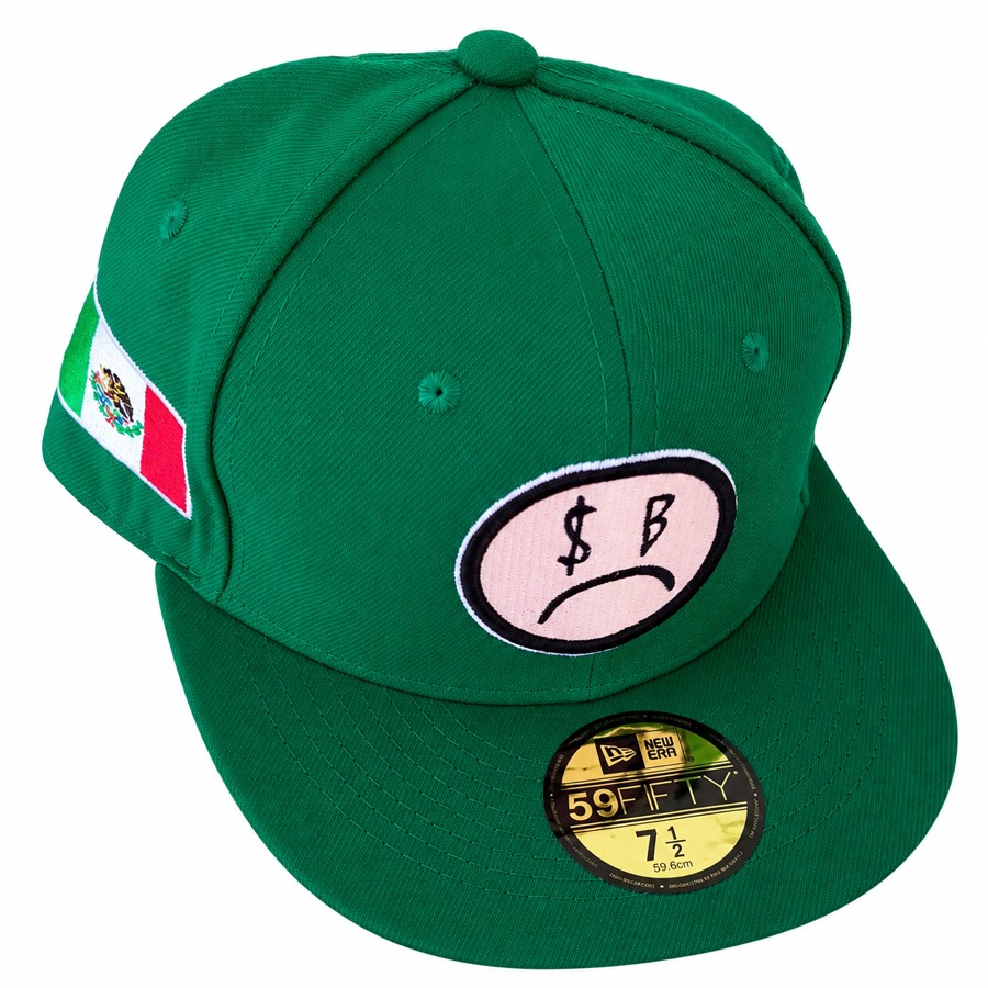 Green • Sad-face graphic fitted