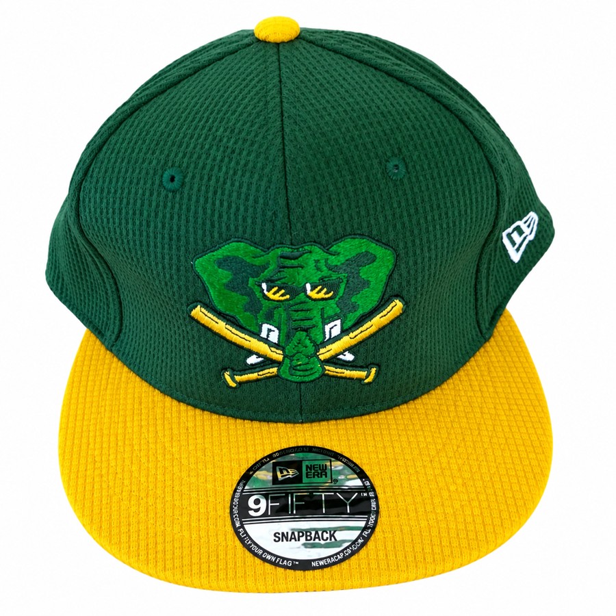 Athletics • Green & yellow elephant snapback