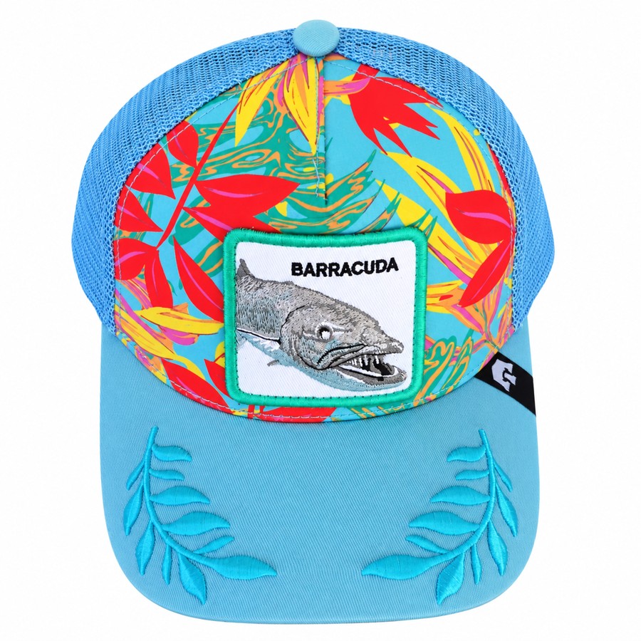 Barracuda • Light blue tropical trucker